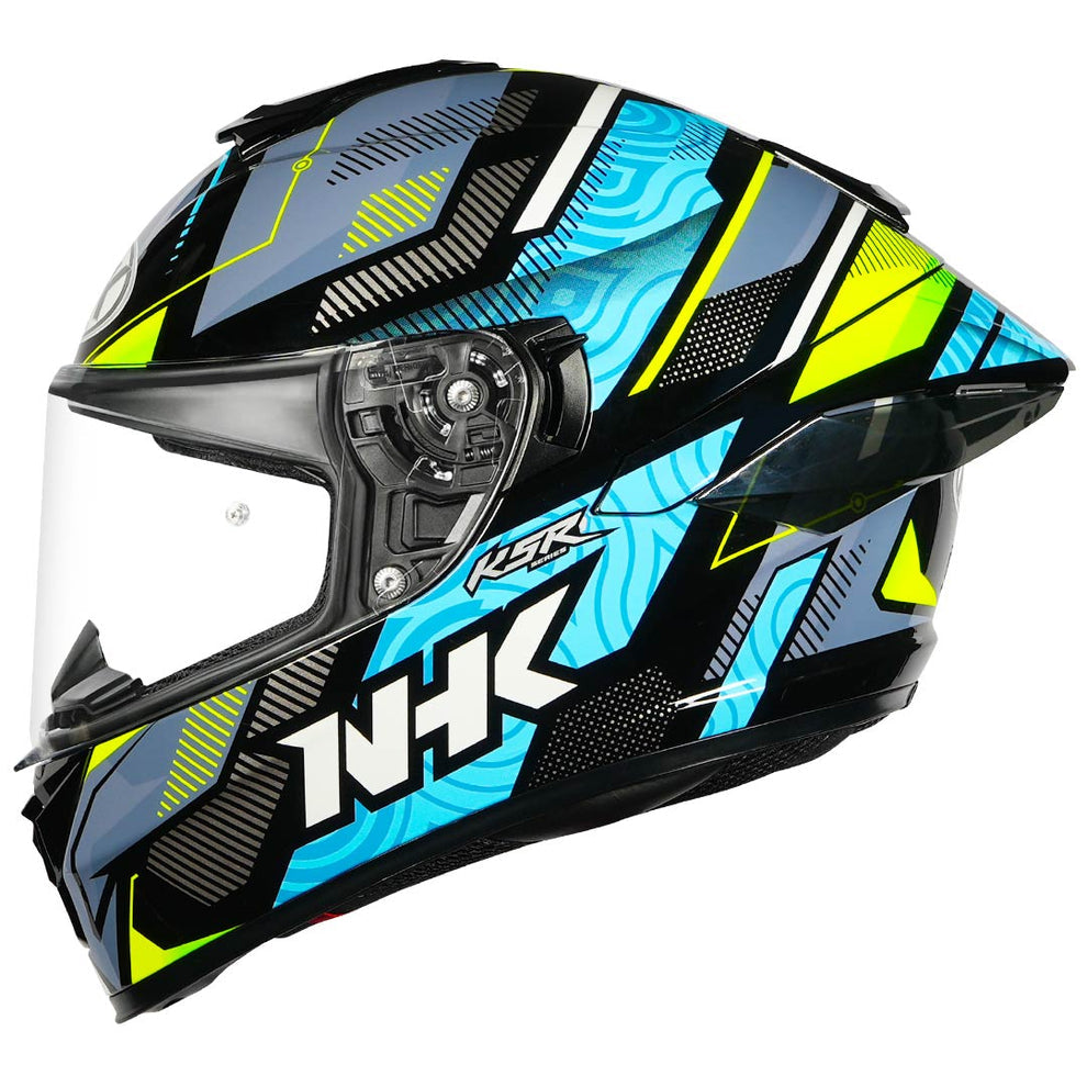 NHK K5R Speed Light Gloss Black Blue Helmet