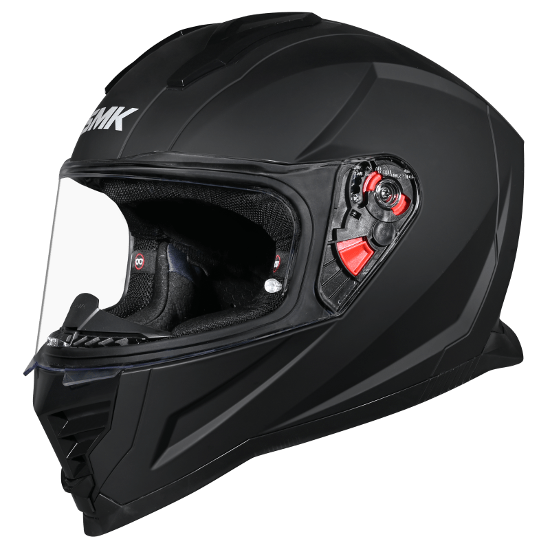 SMK Nova Solid Matt Black (MA200) Helmet - Moto Central