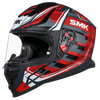 SMK Nova Super Gloss Grey Red White (GL631) Helmet