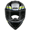 SMK Nova Track Gloss Black Grey Yellow (GL264) Helmet - Moto Central