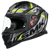 SMK Nova Track Matt Black Grey Yellow (MA264) Helmet