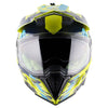 AXOR XCross X1 Dual Visor Gloss Neon Yellow Blue Helmet