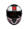 MT Thunder 3 SV Spoiler Nova A2 Gloss White Grey Red Helmet