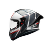 MT Thunder 3 SV Spoiler Nova A2 Gloss White Grey Red Helmet