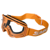 SMK Terrain Offroad Goggle with Clear and Extra Mirror Lens (Orange with Orange Strap)