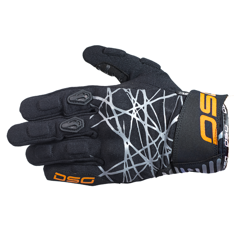 DSG Phoenix Air Gloves Black Grey Orange Moto Central
