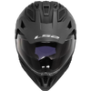 LS2 Pioneer II Solid Matt Black Helmet