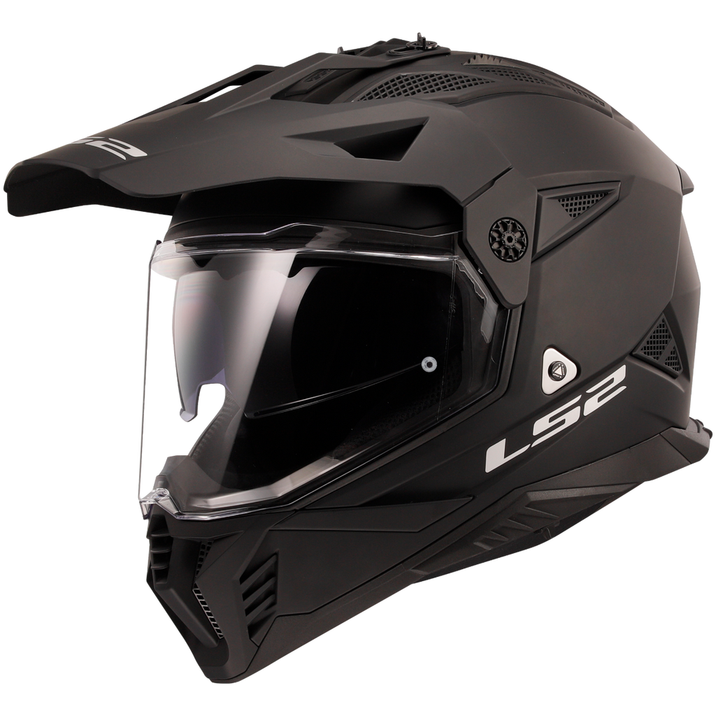 LS2 Pioneer II Solid Matt Black Helmet