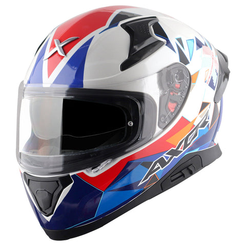 AXOR Apex Prism Gloss White Blue Helmet