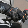 Viaterra Grid Full Gauntlet Motorcycle Riding Gloves (Black)