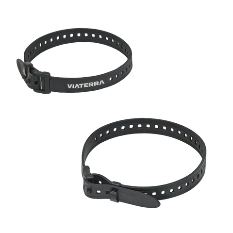 ViaTerra Pronto Straps Set of 2 (Black) - Moto Central