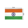 QUIPCO Embroidered Tricolour India Flag Velcro Patch (Small)