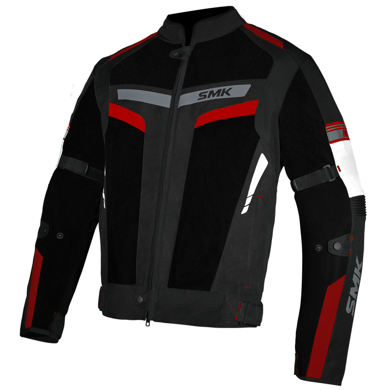 SMK Inifinity Rush Riding Jacket (Black Red)
