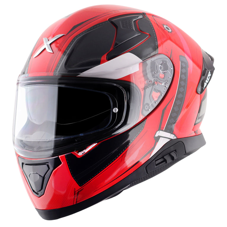 AXOR Apex Marvel Deadpool Gloss Black Red Helmet