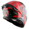 AXOR Apex Marvel Deadpool Gloss Black Red Helmet