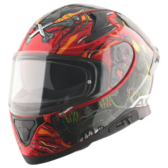 AXOR Apex Ascetic Gloss Red Grey Helmet