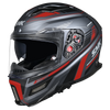 SMK Agnar Revv Gloss Grey Black Red (GL623) Helmet