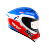 NHK GPR Tech Helmet Mandalika Gloss White Blue Red Helmet