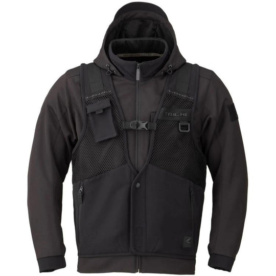 RS Taichi Overlap Mesh Parka Jacket (Black)