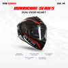 SMK Typhoon TVS Racing Edition Hurricane Gloss Black Red Helmet