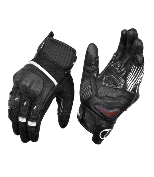 Rynox Tornado Pro 4 Gloves (Black White)