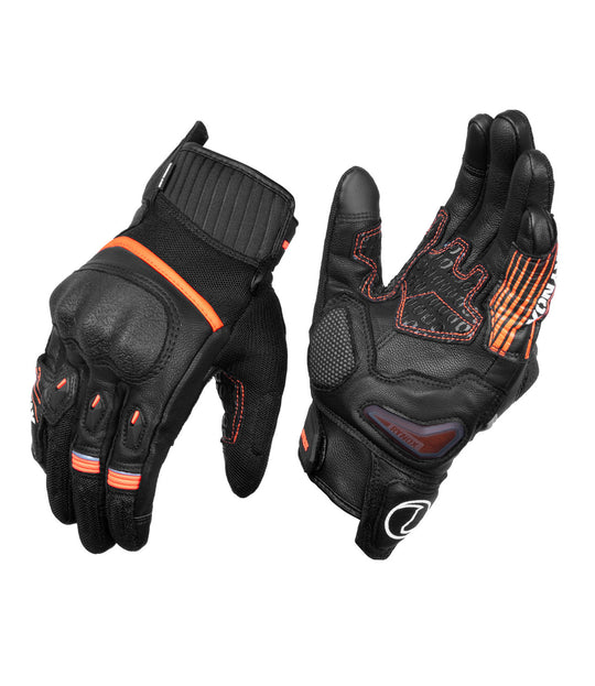 Rynox Tornado Pro 4 Gloves (Black Orange)