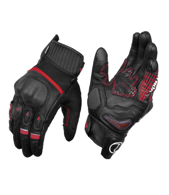 Rynox Tornado Pro 4 Gloves (Black Red)