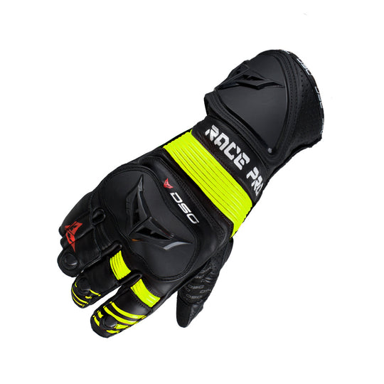 DSG Race Pro Sport Gloves (Black Fluro Yellow)