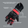 DSG Race Pro Sport Gloves (Black Red)