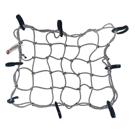 MOTOTECH Reflective Flexi Hook Bungee Net 15"x12" (Black)