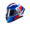 MT Thunder 3 SV Spoiler Breezer A17 Gloss White Blue Red Helmet