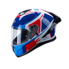 MT Thunder 3 SV Spoiler Breezer A17 Gloss White Blue Red Helmet