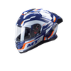 MT Thunder 3 SV Spoiler Blaze C14 Gloss White Blue Orange Helmet