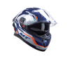 MT Thunder 3 SV Spoiler Blaze C14 Gloss White Blue Orange Helmet
