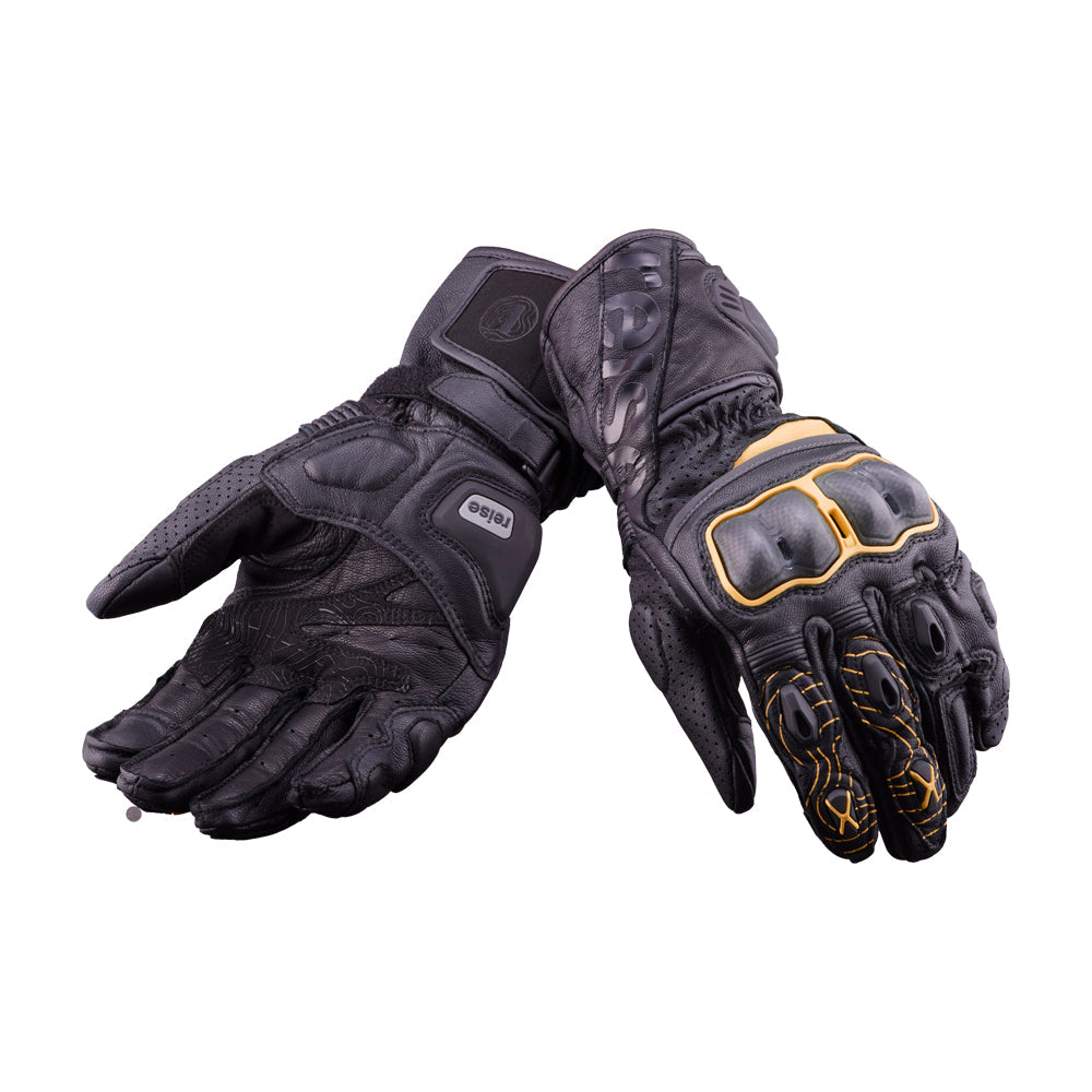 REISE Rhodes Gloves (Black Orange) - Moto Central