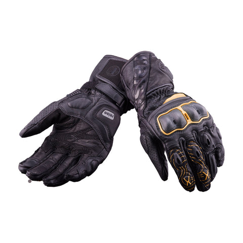 REISE Rhodes Gloves (Black Orange) - Moto Central