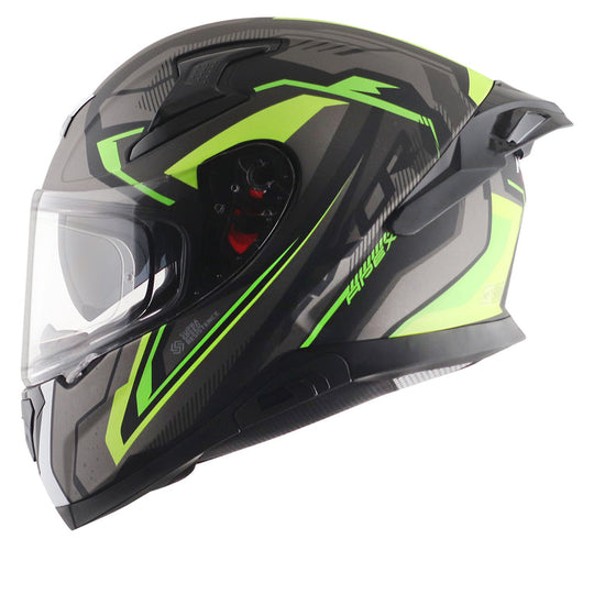 AXOR Apex Road Trip Dull Black Neon Yellow Helmet