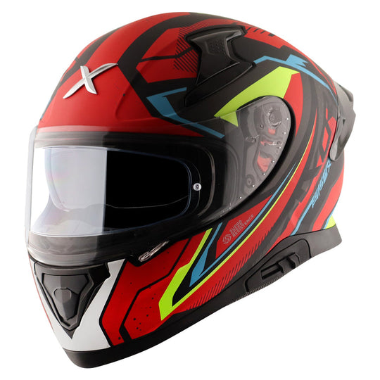AXOR Apex Road Trip Dull Black Red Helmet