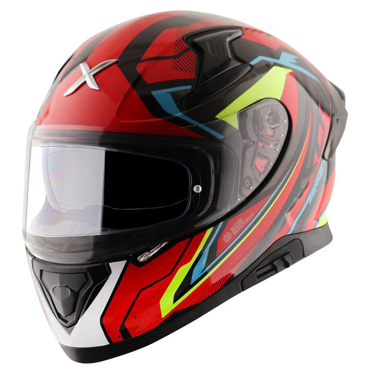 AXOR Apex Road Trip Gloss Black Red Helmet