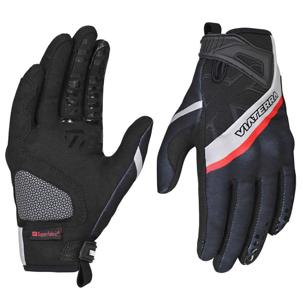 Viaterra Roost Offroad Trail Riding Gloves (Midnight Black)