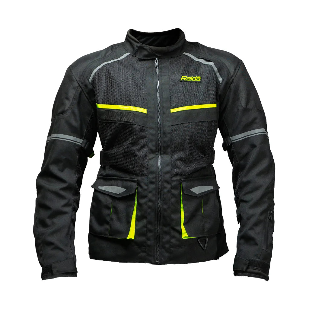 Raida Rover Riding Jacket (Black Hi Viz)– Moto Central Raida Rover Riding Jacket (Black Hi Viz)– Moto Central