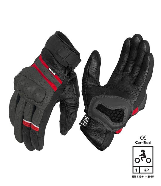 Rynox AIR GT SP Gloves (Grey Red)