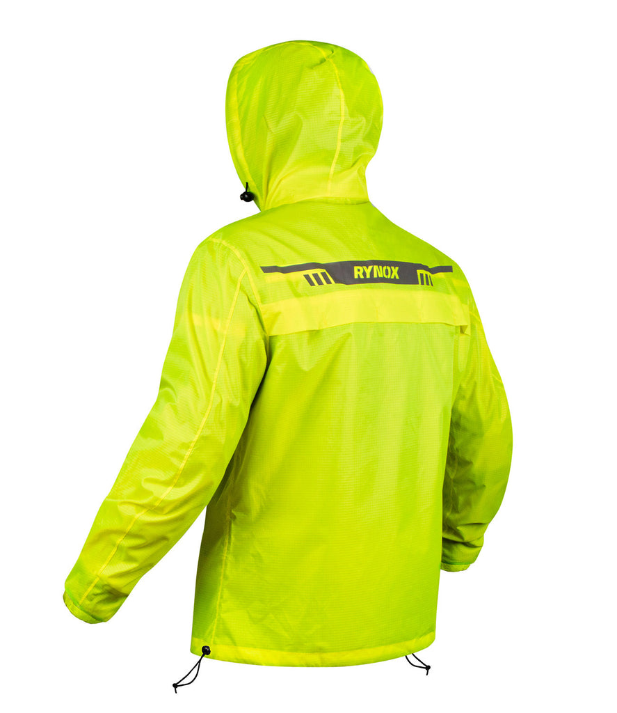Rynox H2GO Pro 3 Rain Jacket (Hi Viz Green) Moto Central
