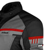 Rynox Stealth Air Pro Riding Jacket (Black Grey Red)
