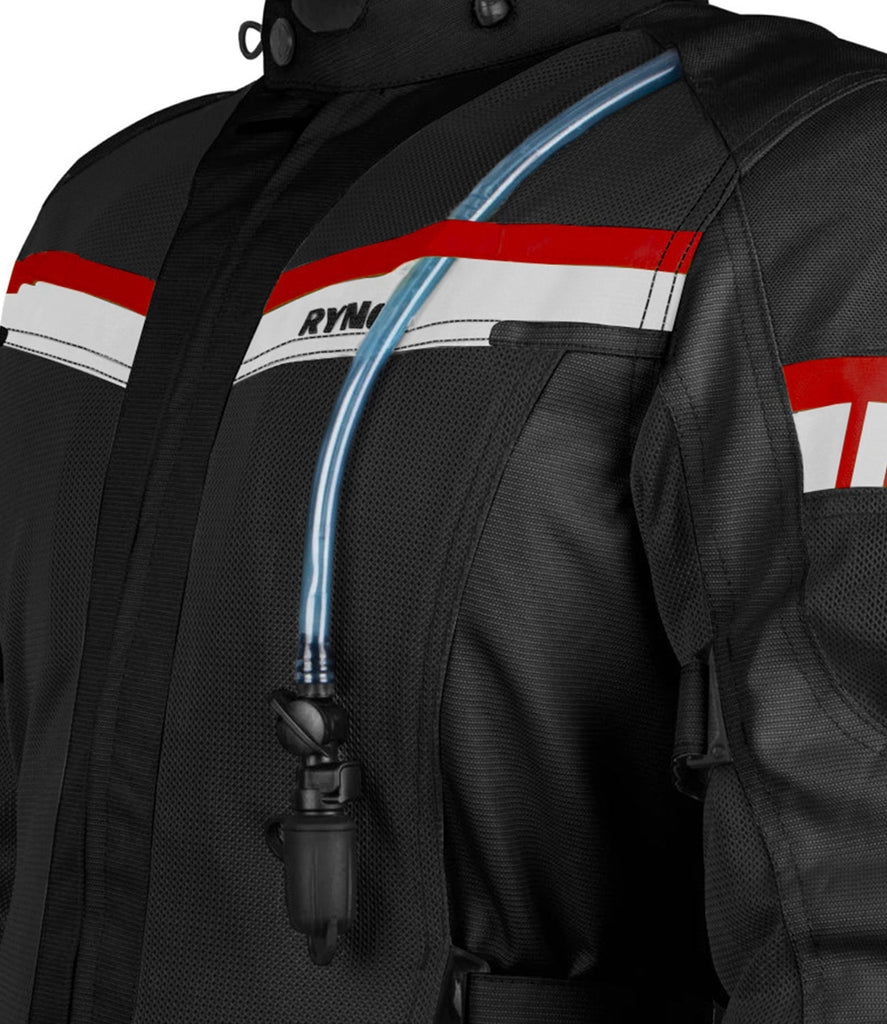 Rynox Stealth Air Pro Riding Jacket (Black Red with Black Mesh)– Moto ...