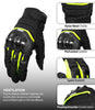 Rynox Striker GT Gloves (Black Hi Viz Green)