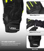 Rynox Striker GT Gloves (Black Hi Viz Green)