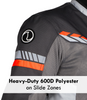 Rynox Air GT 4 Riding Jacket CE Certified Class A (Grey Hi Viz Orange)