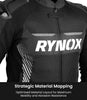 Rynox Apex Evo Riding Jacket CE Certified Class AA (Black White)
