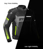 Rynox Apex Evo Riding Jacket CE Certified Class AA (Black Hi Viz Green)